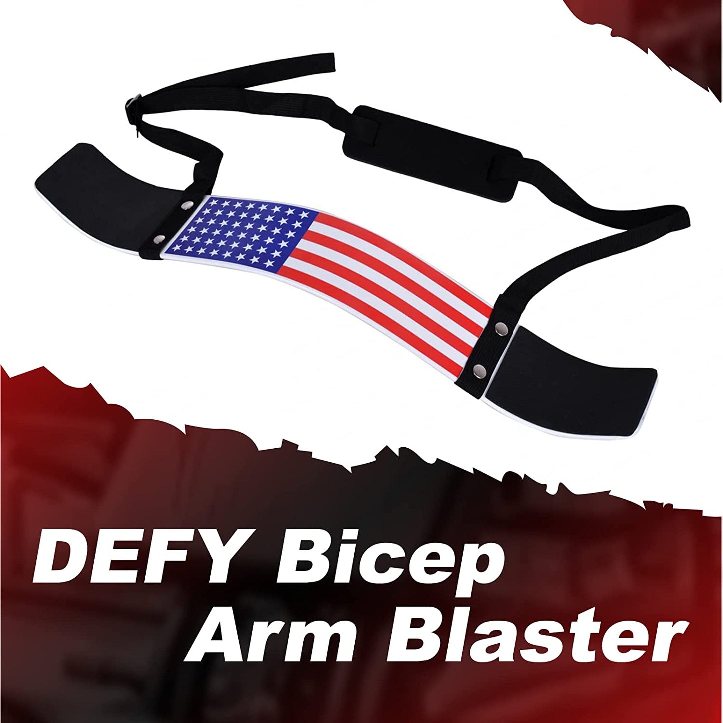 DEFY Arm Blaster for Biceps and Triceps Adjustable Curl Support with Durable 7Mm Aluminum Plate and Neck Pad for Strength Training Bodybuilding Isolator Curl Machine