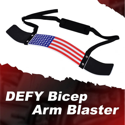 DEFY Arm Blaster for Biceps and Triceps Adjustable Curl Support with Durable 7Mm Aluminum Plate and Neck Pad for Strength Training Bodybuilding Isolator Curl Machine