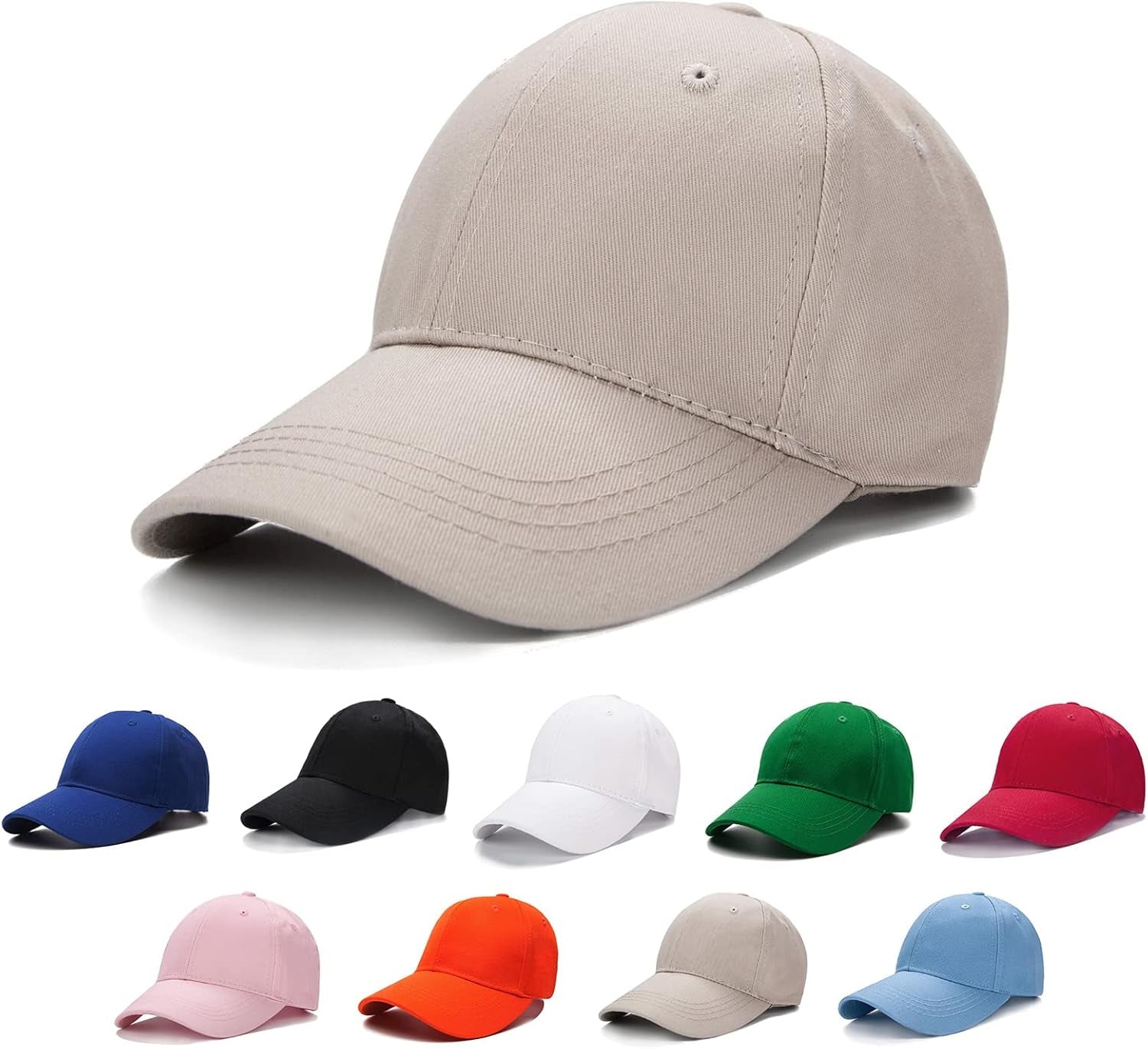 Baseball Cap for Kids-Adjustable Washed Cotton Golf Toddler Hat for Boys & Girls