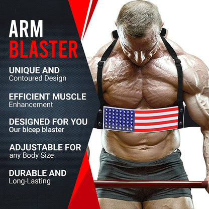 DEFY Arm Blaster for Biceps and Triceps Adjustable Curl Support with Durable 7Mm Aluminum Plate and Neck Pad for Strength Training Bodybuilding Isolator Curl Machine
