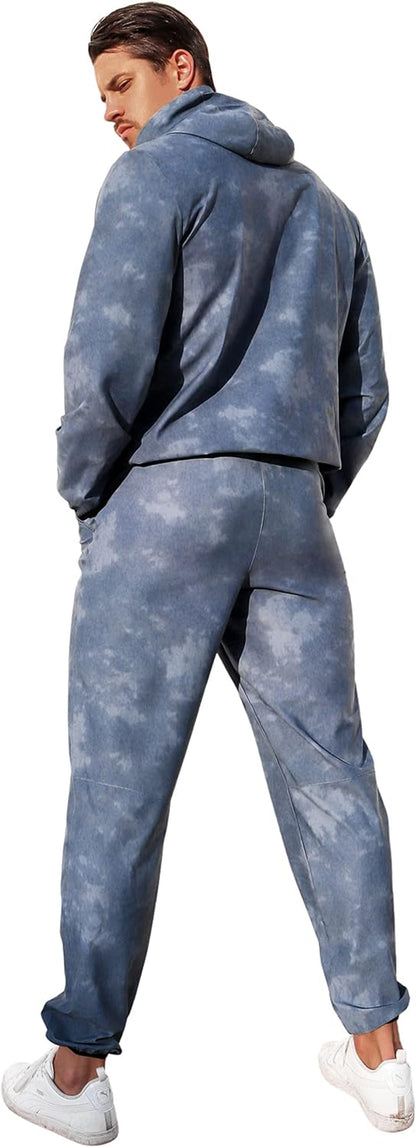 Men'S Sauna Suit 2-Piece Performance Jacket and Pants Set for Weight Loss Workout Boxing