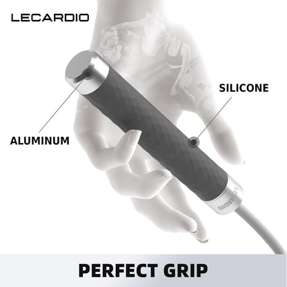 Weighted Jump Rope - 1 Lb Jump Ropes for Fitness, Skipping Rope with Weighted Aluminum Alloy Handle, Jump Rope for Men Women, Suitable for Boxing Endurance and Fitness Gym