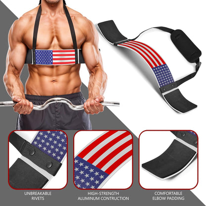 DEFY Arm Blaster for Biceps and Triceps Adjustable Curl Support with Durable 7Mm Aluminum Plate and Neck Pad for Strength Training Bodybuilding Isolator Curl Machine