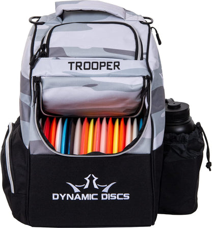Trooper Disc Golf Bag | Large Frisbee Bags with 18+ Discs Capacity | Lightweight & Durable Backpack | Great Gifts or Disc Golf Accessories for Men | Ideal for Beginners & Pro Players