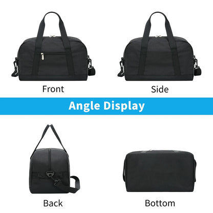 14" Carry-On Mini Duffel Bag for Travel Sport, Black